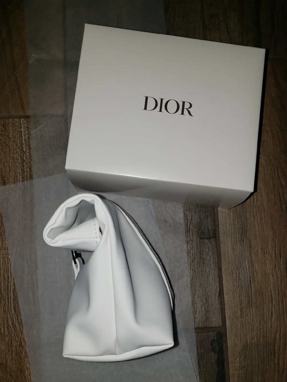 NEW in Box Christian Dior Pouch Trousse Clutch Mini Bag Cosmestic Case White - Picture 4 of 9